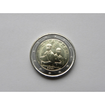 2 euro mince sběratelské Itálie 2021 - Poděkování zdravotníkům - UNC