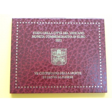 2 euro mince sběratelské Vatikán 2021 - Alighieri