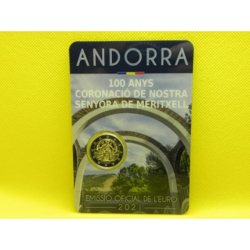 2 euro mince sběratelské Andora 2021 - Korunovace - karta
