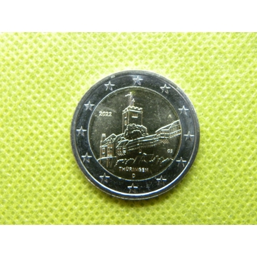 2 euro mince sběratelské Německo 2022 - Wartburg 1 ks - UNC 