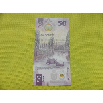 bankovka 50 pesos Mexiko 2021 - polymer