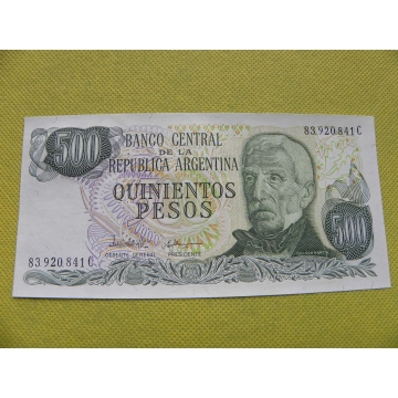 bankovka  500 pesos - 1977-82