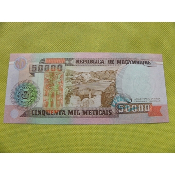 bankovka  50 000 meticais - 1993