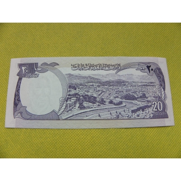 bankovka 20 afghání / 1973-77