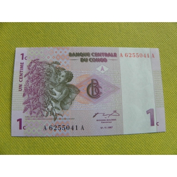 bankovka 1 centime 1997