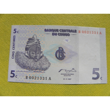 bankovka  5 centimes - 1997