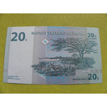 bankovka 20 centimes 1997