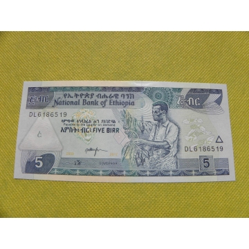 bankovka  5 birr - 2009-2017