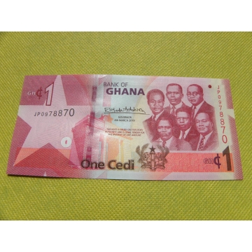 bankovka 1 cedi Ghana - série EX