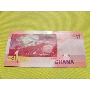 bankovka 1 cedi Ghana - série EX