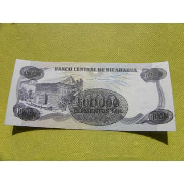 bankovka 500 000 cordobas 1987