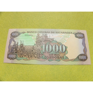 bankovka 1000 cordobas 1985