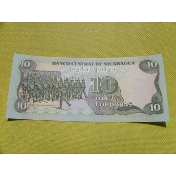 bankovka 10 cordobas - 1985