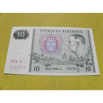 bankovka 10 kronor - 1975