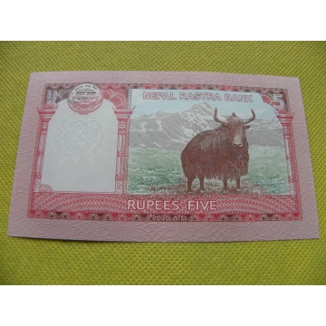 bankovka 5 rupees