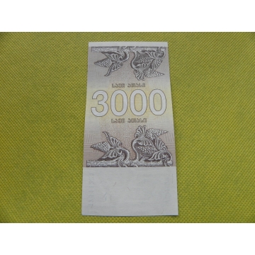 bankovka 3 000 kuponi (laris) 1993