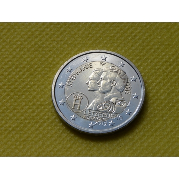 2 euro mince sběratelské Lucembursko 2022 - Svatba - UNC