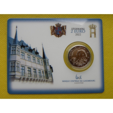 2 euro mince sběratelské Lucembursko 2022 - Svatba - BU karta