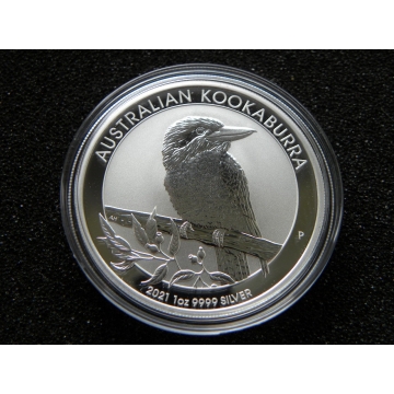 Stříbrná mince Australian Kookaburra 2021  1 OZ