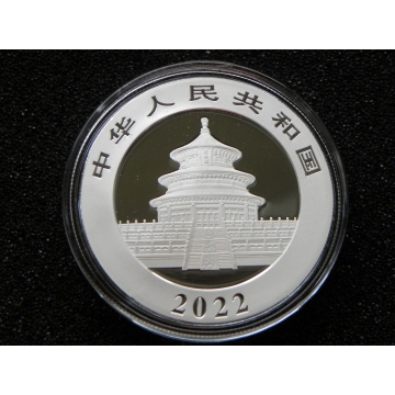 Stříbrná mince China Panda - 30g - 2022