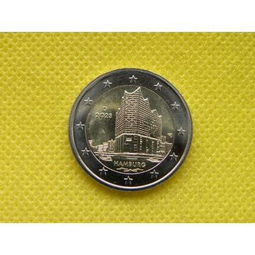 2 euro mince sběratelské Německo 2023 - Hamburk - UNC