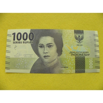 bankovka 1000 rupií Indonésie 2016 