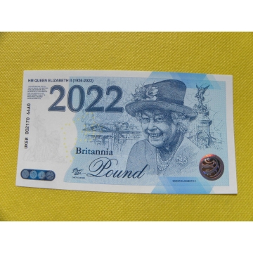Britannia Pound - Královnina připomínka 2022 UNC