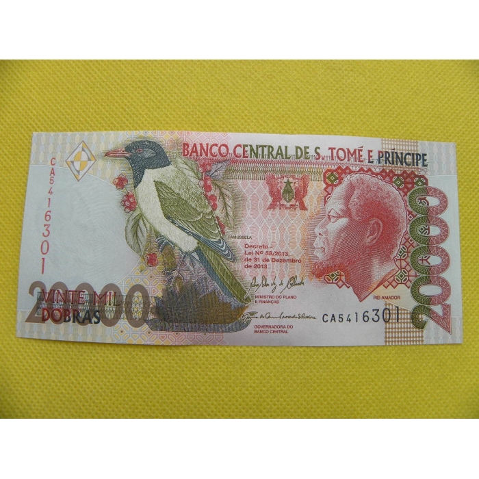 2013 Sao Tome & Principe 5-Piece Banknote Set: 5000 To 100,000 Dobras (UNC)