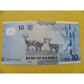 bankovka 10 dollars - Namibia 2021/UNC 