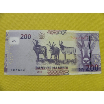 bankovka 200 dollars - Namibia 2018/UNC