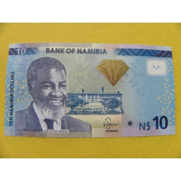 bankovka 10 dollars - Namibia 2013/UNC- diamant 