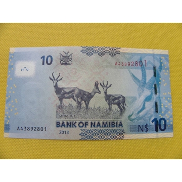 bankovka 10 dollars - Namibia 2013/UNC- diamant 