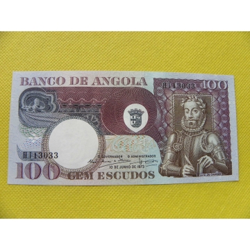 bankovka 100 escudos Angola 1973/UNC