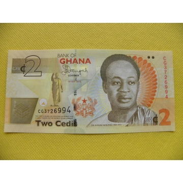 bankovka 2 cedi Ghana 2015 /UNC