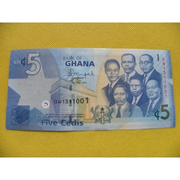 bankovka 5 cedis Ghana 2015/UNC