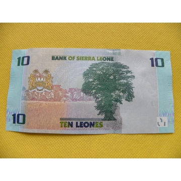 bankovka 10 leones Sierra Leone 2022/UNC