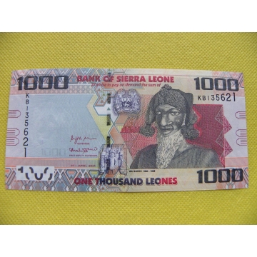 bankovka 1000 leones Sierra Leone 2021/UNC