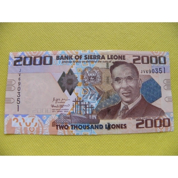 bankovka 2000 leones  Sierra Leone 2021/UNC 