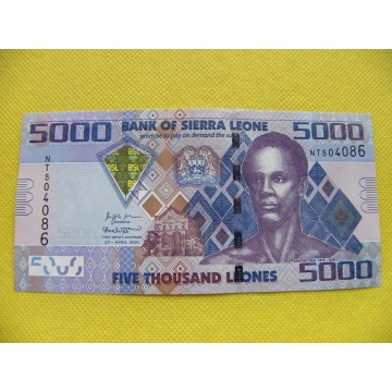 bankovka 5000 leones Sierra Leone 2021/UNC