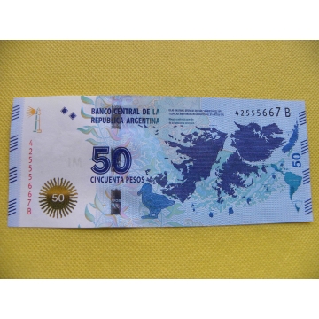 bankovka 50 pesos Argentina 2015 /UNC
