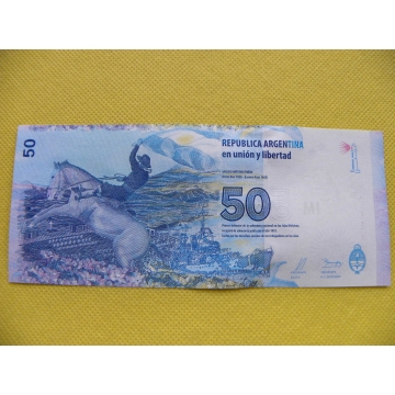 bankovka 50 pesos Argentina 2015 /UNC