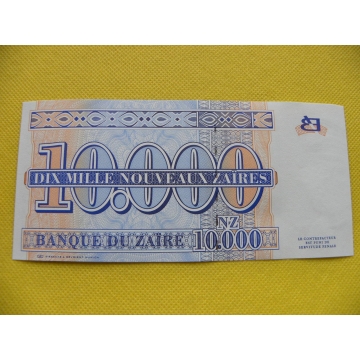 bankovka 10000 zaire Zaire 1995 /UNC