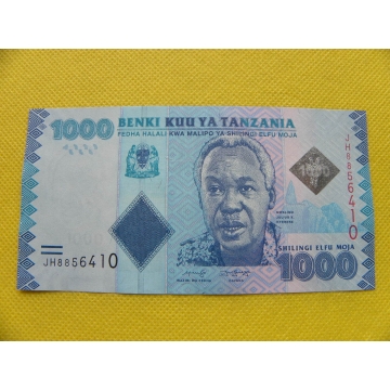 bankovka 1000 šilinků Tanzania 2020 /UNC