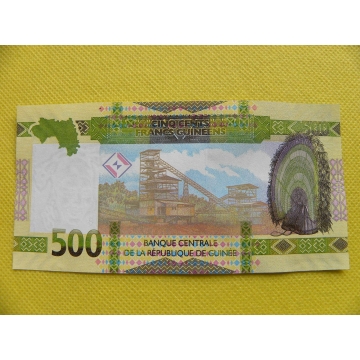 bankovka 500 francs -Guiena 2018 /UNC