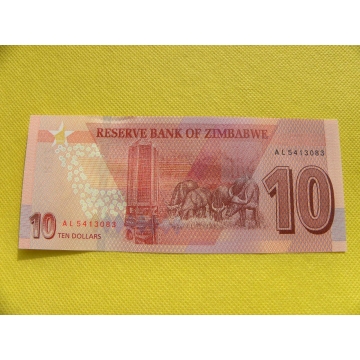 bankovka 10 dollars - Zimbabwe 2020 /UNC