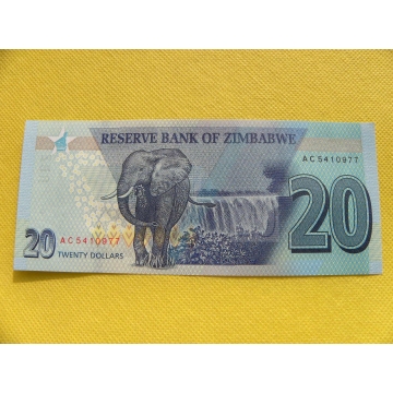bankovka 20 dollars - Zimbabwe 2020 /UNC