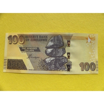 bankovka 100 dollars Zimbabwe 2020 /UNC