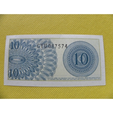 bankovka 10 sen Indonésie 1964 /UNC