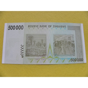 bankovka 500 000 dollars Zimbabwe 2008 /UNC