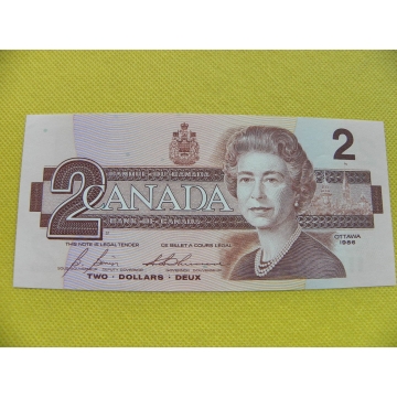 bankovka 2 dollars Kanada 1986 /UNC